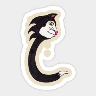 Conidi Art Logo - The Cat Sticker